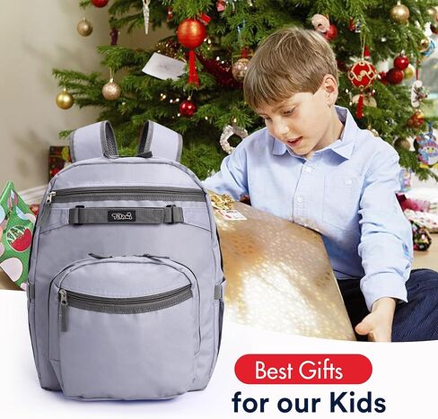 Tilami Basic Backpack with Pouch for Travel, 15 inch Laptop Bag, 2 Padded Compartment, Quick Pouch, 20L Water Resistant Bookbag for Women and Men, Cherry in Kuwait