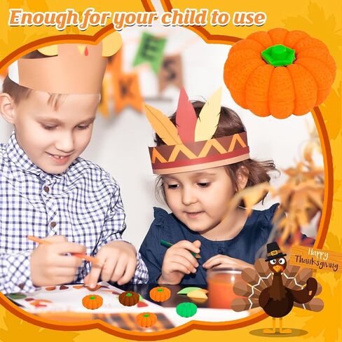 Pumpkin Erasers Bulk Fall Mini 3D Erasers Novelty Party Pencil Eraser for Autumn Thanksgiving Party Favor Teacher Rewards Classroom Gift Goodie Bags Fillers Classroom Prizes(Orange,Red,Green) in Saudi Arabia