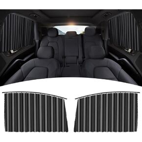 Window Shade for Baby in Car|Rear Window Sun Shade|Car Shades for Back Windows Baby UV Block Sun Protection Baby Car Shades for Side Window 2Pack, Black