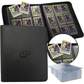 Whyze Toploader Binder with 20 Included Top Loaders! Holds 252 Cards - 9-Pocket Binder for 3" x 4" Rigid Card Holders, Perfect for Trading and Sports Cards