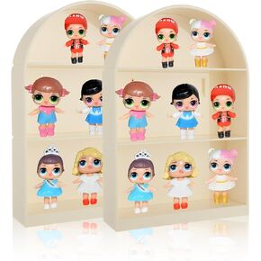علبة عرض CYEAH مكونة من قطعتين للأشكال، صندوق تخزين الدمى المثبت على الحائط مع ملصق على الوجهين، عرض شخصيات من 3 طبقات لمقتنيات ليغو شخصيات الأكشن بوب مارت in Kuwait