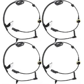 4Pcs ALS2408 Front and Rear Left Right ABS Wheel Speed Sensor, Replacement for Chrysler 200 2011-2014 Sebring 2007-2010, Replacement for Dodge Avenger 2008-2014, Replaces ALS1837 2ABS2293