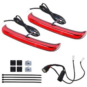 Rear Saddlebag Tail Light, Red Lens Motorcycle Saddlebag Lights for Harley Touring Road King Road Gilde Street Gilde Electra Glide 2014-2023 Left + Right Taillight 6 PIN Plug