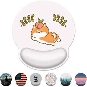 Ergonomic Mouse Pad with Wrist Support,Kawaii Anime Black Cat Mouse Pad with Wrist Rest,Relieve Wrist Pain Mousepad Non-Slip Rubber Base,Mouse Pads for Desk,Computers,Laptop,Office,Home,Accessories