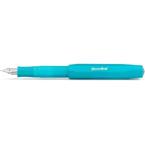 Kaweco FROSTED SPORT Fountain Pen Sweet Banana I Premium Fountain Pen for Ink Cartridges I Exclusive Fountain Pen 13 cm I Nib: F (Fine)