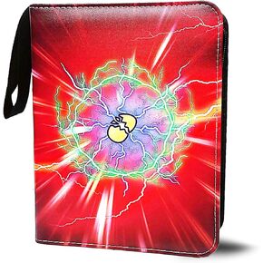 Card Binder with 400 Pockets, 50 Removable Sleeves, Trading Card Collector Zipper Album Holder