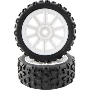 2 Pieces On Road Wheels Tires Set 1415A2 Accessories Spare Parts for MJX 14301 14302 14303 1/14 Brushless RC Monster Trucks Vehicle