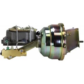 Leed Brakes Compact-10 Series 8 Inch Dual Power Booster Kit With Disc/Drum Valve Zinc Plated
