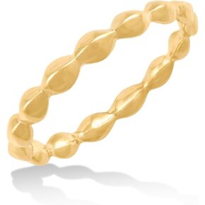 14K Gold or Platinum Plated Seed Eternity Ring for Women | Size 5 to 9