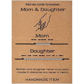 Big Sis Lil Sis/Big Brother Lil Brother Family Morse Code Bracelets 2-3pcs Sterling Silver Pinky Promise Matching Bracelets Set Mom And Son/Daughter BFF Friendship Family Relationship Inspirational Jewelry