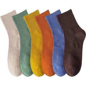 MAGIARTE Mens Athletic Cotton Quarter Crew Socks Moisture Wicking Odor Control Light Weight Sports Socks for men