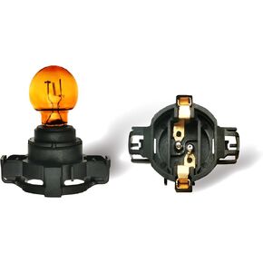 PY24W 24W Yellow/Amber Fog Light Bulb,Front Turn Signal Lights Replacement for Cars,Upgrade Head Light Bulb Driving