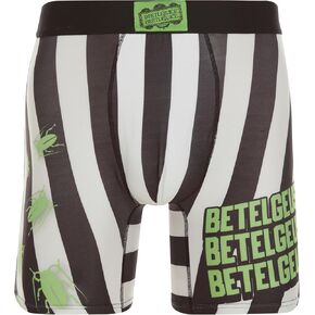 Beetlejuice Men's Boxer Briefs - No Fly, Anti-Chafing Stitching, Comfort Shaped/Cotton Lined Crotch