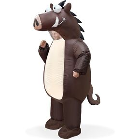 Camlinbo Halloween Inflatable Warthogs Costume Full Body Blows Up Ainmal Costume Adult Men Women Halloween Cosplay Party Costume