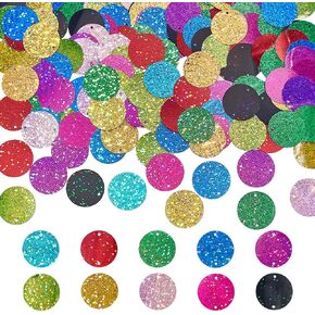 PH PandaHall 300pcs 10 Colors Large Sequins for Crafts 29mm Loose Glitter Foil Sequins Flat Round Sequin Paillettes Bright Flake for Halloween Christmas Birthday Wedding Festival Party DIY