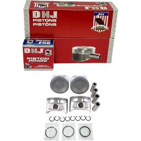 DNJ PRK625 Piston and Ring Kit For 1998-2004 Nissan Altima Frontier Xterra 2.4L L4 DOHC 16V Naturally Aspirated KA24DE