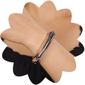 Xerling Chunky Geometric Square Bangle Simple Fashion Wrist Bracelet Women Open Cuff Wristband Bracelets