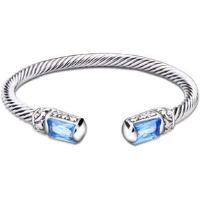 UNY Unique Cuff Alloy Cuff Bangles Crystal Mosaic Bracelet Elegant Bangle for Women Fashion Jewelry