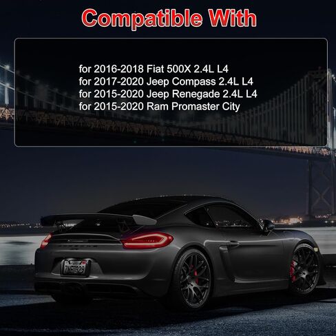 مجموعة حوامل المحرك، متوافقة مع Fiat 500X 2016-2018 Compass 2017-2020 Renegade Ram Promaster City 2015-2020 2.4L، محرك السيارة وحامل Trans Mount يستبدل الجزء 68258599AA 68363755AA 68363756AA in Kuwait