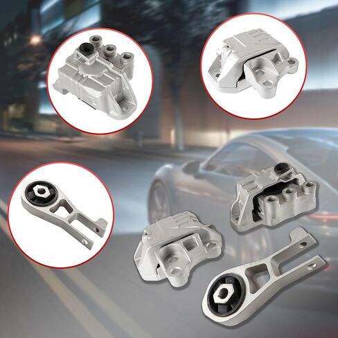 مجموعة حوامل المحرك، متوافقة مع Fiat 500X 2016-2018 Compass 2017-2020 Renegade Ram Promaster City 2015-2020 2.4L، محرك السيارة وحامل Trans Mount يستبدل الجزء 68258599AA 68363755AA 68363756AA in Kuwait