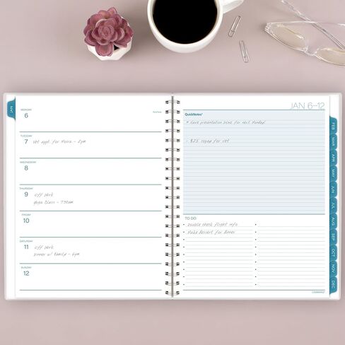Cambridge 2025 Planner, Weekly & Monthly, 8-1/2" x 11", Large, Glacier (1727-905-25) in Saudi Arabia