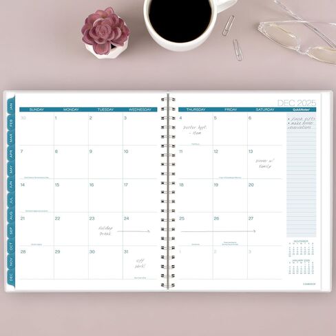 Cambridge 2025 Planner, Weekly & Monthly, 8-1/2" x 11", Large, Glacier (1727-905-25) in Saudi Arabia