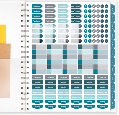 Cambridge 2025 Planner, Weekly & Monthly, 8-1/2" x 11", Large, Glacier (1727-905-25) in Saudi Arabia