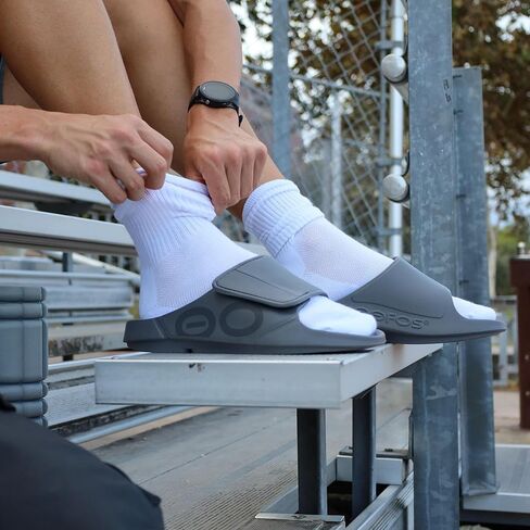 OOFOS OOahh Sport Flex Recovery Sandal, Slate - Women’s Size 16, Men’s Size 14 in Kuwait