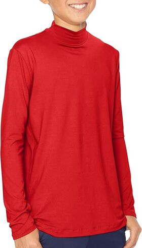 STRETCH IS COMFORT Youth Boy’s Oh So Soft Long Sleeve Mock Neck Top | 4-16 in Kuwait