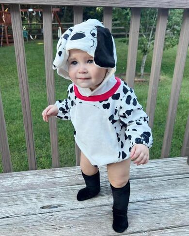 HINTINA Infant Baby Girl Animal Romper Hooded Bodysuit With Socks Halloween Christmas Outfits Fall Winter Clothes Set in Kuwait