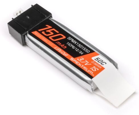 Spektrum Accessories 3.7V 150mAh 1S 50C LiPo Battery: JST PH1.25 Connector, SPMX1501S50 in Saudi Arabia