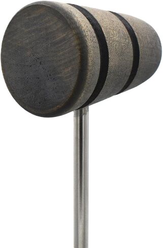 Wood Bass Drum Beater - Natural with Black Stripes in Saudi Arabia