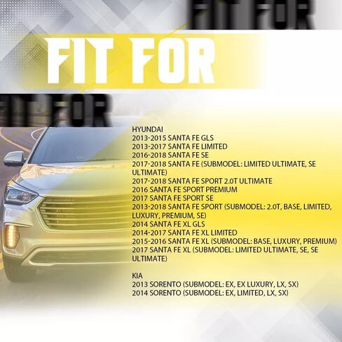 2 قطعة مستشعر سرعة ABS الأمامي الأيسر والأيمن لشركة Hyundai Santa (18-13) ، Kia Sorento (14-13) 956712W000 ، ALS2536 956702W000 ، ALS2537 in Saudi Arabia