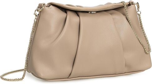 PU Clutch Handbag for Women Evening Bag Formal Dressy Purse with Pearl Strap in Saudi Arabia