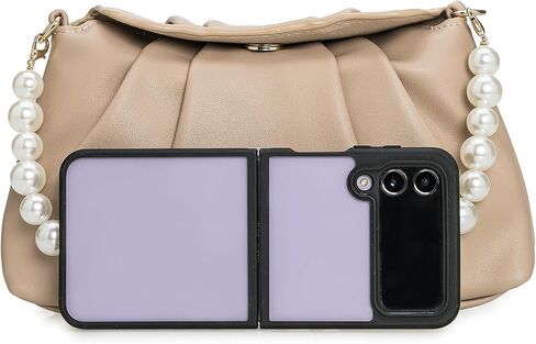 PU Clutch Handbag for Women Evening Bag Formal Dressy Purse with Pearl Strap in Saudi Arabia