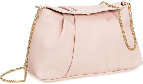 PU Clutch Handbag for Women Evening Bag Formal Dressy Purse with Pearl Strap in Saudi Arabia