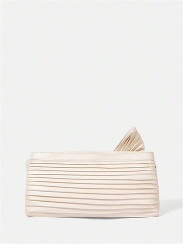 Verdusa Women's Bow Evening Bag Knot Pleated Clutch Purses Leather Handbags in Saudi Arabia