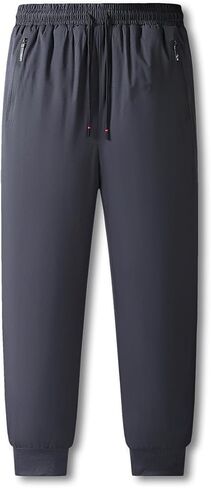 Mens Winter Pants Sherpa Lined Sweatpants Fleece Warm Jogger for Snowsport, Outdoor, Snow Cleaning in Saudi Arabia