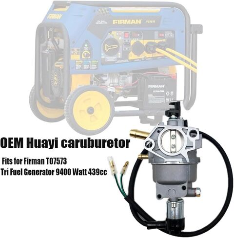 Huayi Carburator Carb متوافق مع Firman T07573 مولد الوقود الثلاثي 9400 واط 439cc محرك المكربن ​​الجزء # 375715509 in Kuwait