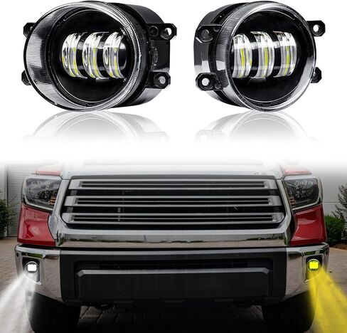 مصابيح الضباب Led Drl مناسبة لـ 2014-2021 تويوتا تندرا أضواء النهار الجري مجموعة مصابيح الضباب إشارة الانعطاف in Kuwait