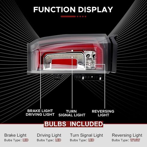 LED Tail Light Assembly Compatible with 2015-2020 GMC Yukon/Yukon XL Direct Replacement Rear Lamp GM2801268 84536243 (Right Passenger Side) in Saudi Arabia