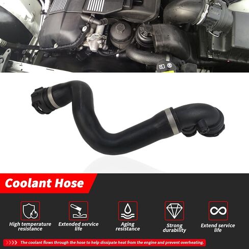 Upper Radiator Coolant Hose Pipes For BMW E53 X5 2001-2006 3.0i Replacement Number: 11537500733 (Water Tank Upper Hose) in Saudi Arabia