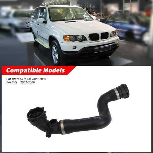 Upper Radiator Coolant Hose Pipes For BMW E53 X5 2001-2006 3.0i Replacement Number: 11537500733 (Water Tank Upper Hose) in Saudi Arabia