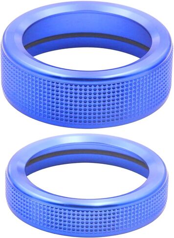 for Ford Mustang for Mach-E (2021-2024) Aluminum Volume Control Knob Cover Shift Switch Knob(Blue，2pcs) in Saudi Arabia