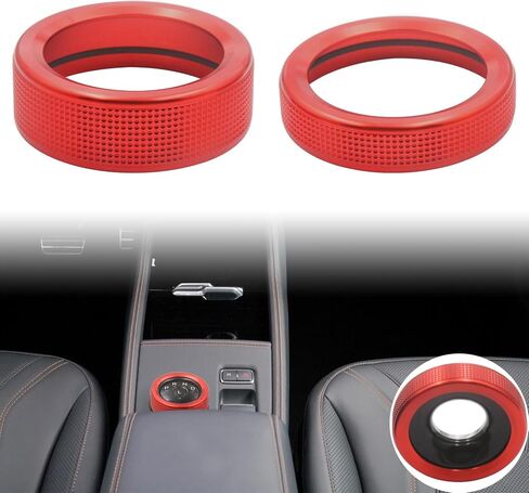 for Ford Mustang for Mach-E (2021-2024) Aluminum Volume Control Knob Cover Shift Switch Knob(Blue，2pcs) in Saudi Arabia