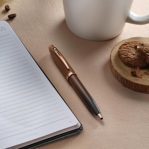 هدية شيفر 100 9374 قلم حبر | إصدار القهوة بني مطفي مع زخرفة PVD باللون البني الملكي | بنك الاستثمار القومي غرامة | قلم بني قهوة فاخر | قلم حبر فاخر in Kuwait