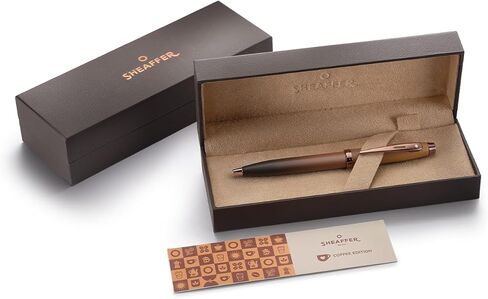 هدية شيفر 100 9374 قلم حبر | إصدار القهوة بني مطفي مع زخرفة PVD باللون البني الملكي | بنك الاستثمار القومي غرامة | قلم بني قهوة فاخر | قلم حبر فاخر in Kuwait