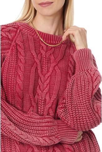 Free People Women's Frankie Cable Sweater in Saudi Arabia