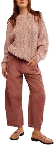 Free People Women's Frankie Cable Sweater in Saudi Arabia