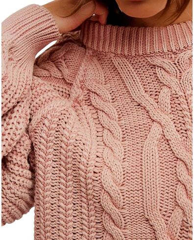 Free People Women's Frankie Cable Sweater in Saudi Arabia